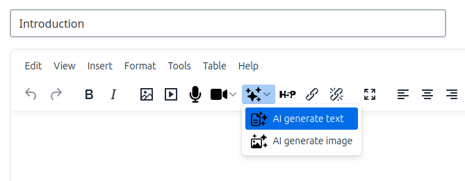 AI features in Moodle 4.5