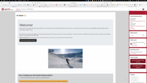 CSP's Legacy Moodle Homepage before migrating to Moodle Workplace