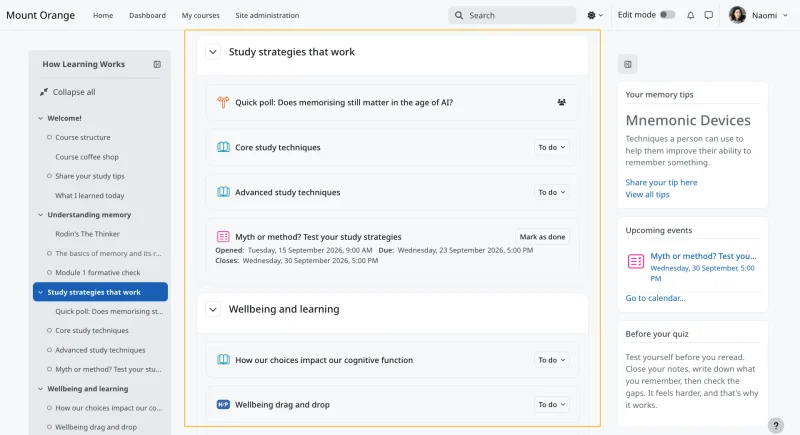 Centre-aligned page layout